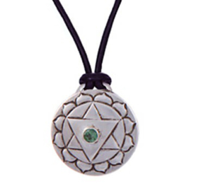 Heart Chakra Amulet with cord