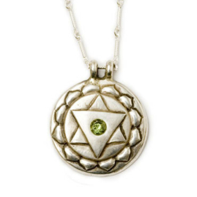 Heart Chakra Amulet with chain