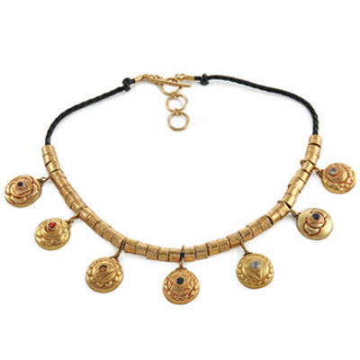 Seven Chakra Necklace - Gold