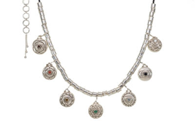 Seven Chakra Necklace - Silver