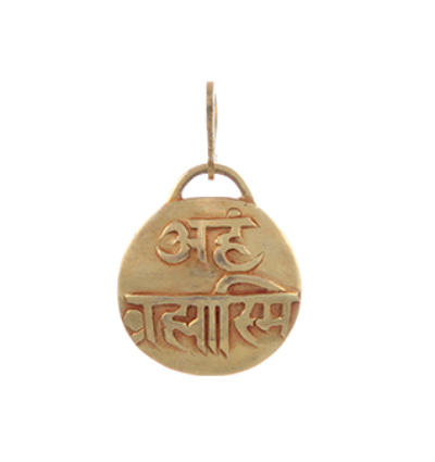 Mantra - Aham Brahmasmi Amulet - Gold