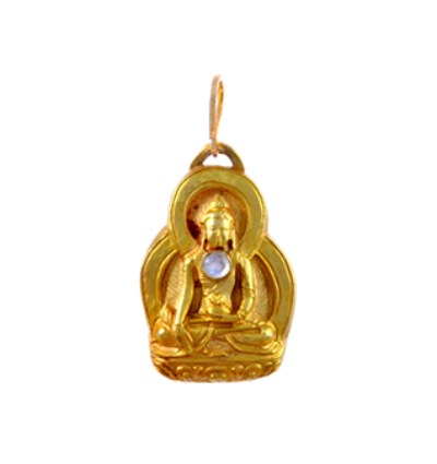 Medicine Buddha Amulet - Gold