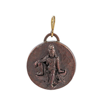 Kwan Yin Amulet - Copper