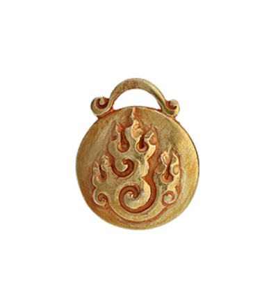 Fire Amulet - Gold