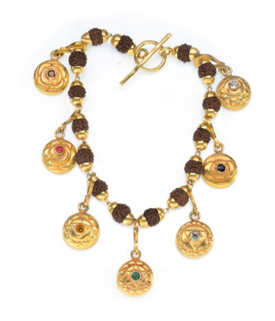 The 7 Chakra Charm Bracelet-gold