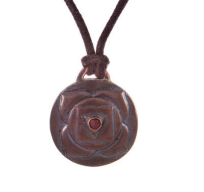 Root Chakra Amulet with cord - Copper