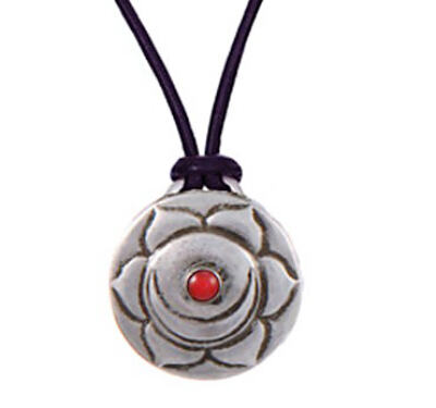 Sex Chakra Amulet with cord - Silver