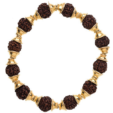 Buy Shree Shyam Gems And Jewellery Gold Plated Beaded Rudraksha Bracelet  for Men and Women at Amazon.in
